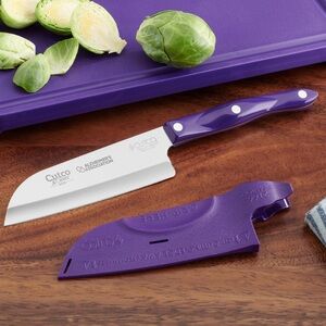 Purple Cutco 5" Petite Santoku w/ Sheath (2166P+2166L-2) Alzheimer’s Association